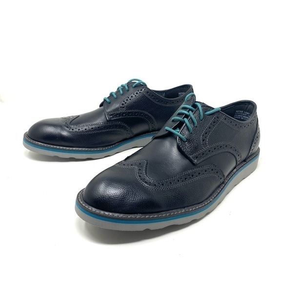 Florsheim Highlands Wingtip Oxford Black Leather - Picture 2 of 7